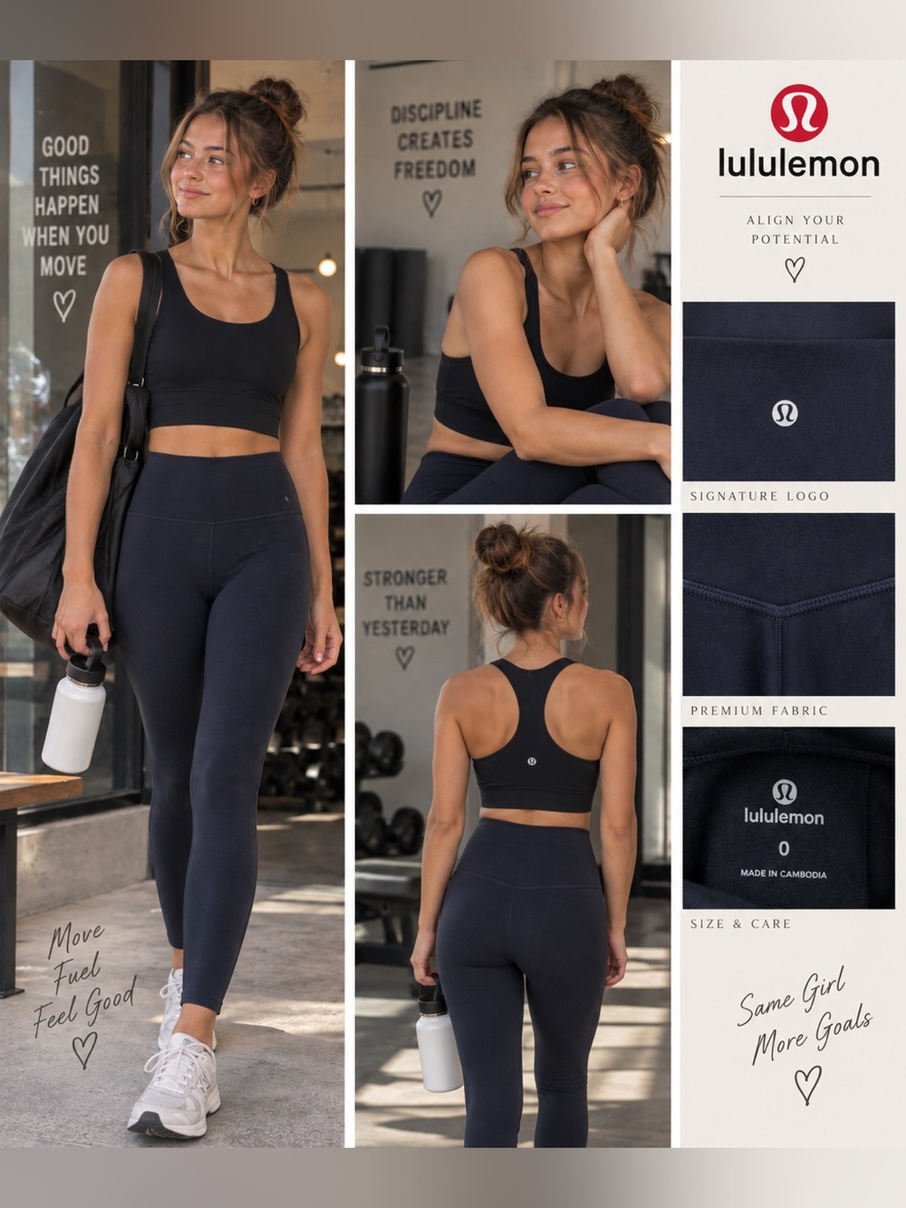 lululemon athletica Navy High-Rise Full-Length Leggings size 0